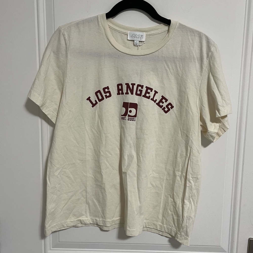 NWT - Joe's Jeans 20th Anniversary Women's Graphic Tee - Made in USA - Size L
